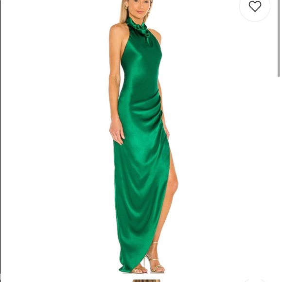 Amanda Uprichard X REVOLVE Samba Gown in Dark Green Xs - Picture 2 of 16